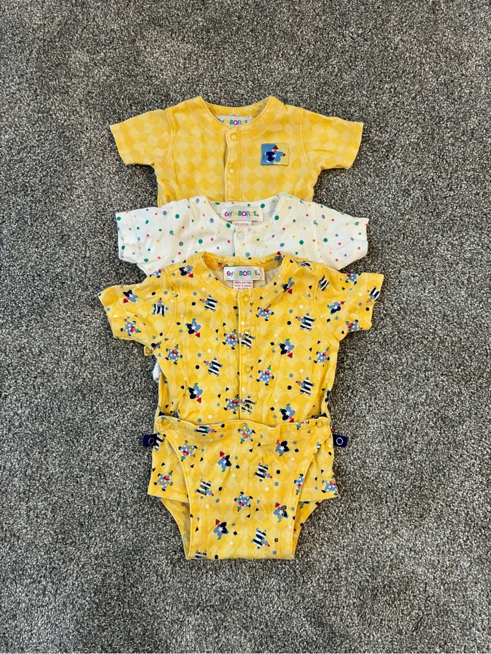 Vintage Gymboree rainbow tag onesie Pack